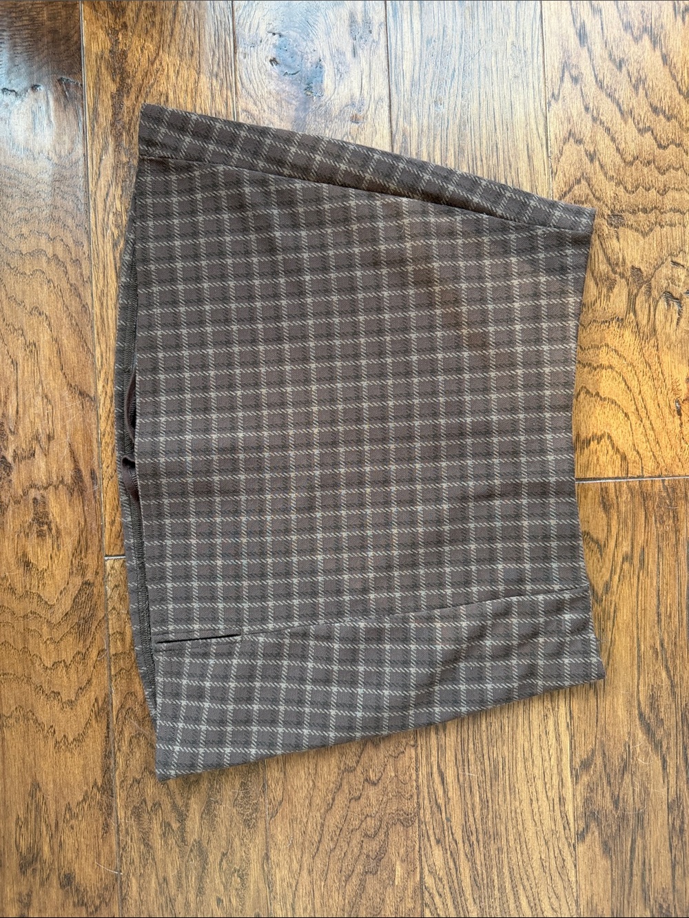 American Eagle Outfitters Brown Plaid Mini Skirt
